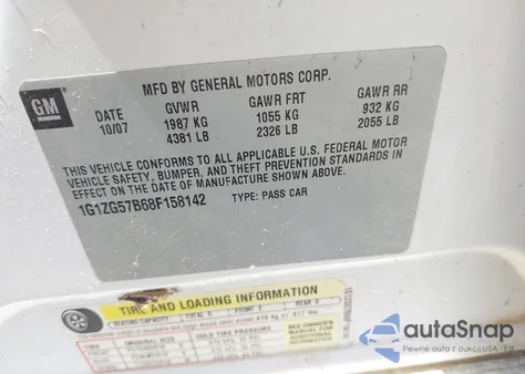 2008 Chevrolet Malibu Ls from USA, damaged, VIN 1G1ZG57B68F158142